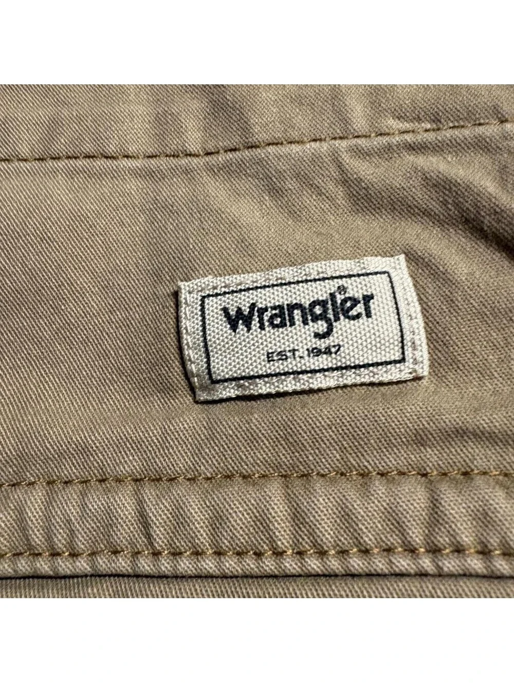 Wrangler Cargo Pants Mens 30x30 Brown Regular Taper Stretch Cotton Utility Work